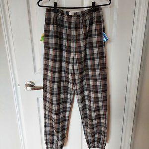 Wilfred Free Aritzia Winter Plaid Dionne Flannel Jogger Pants Small